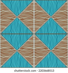 Mosaic of linear geometric seamless patern. Decorative abstract lines ornament. Creative striped design for fabric, textile print, wrapping paper, cover. Vector illustration
