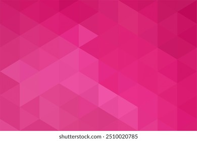 Fundo de pixel magenta em mosaico. Fundo geométrico abstrato do gradiente. Fundo do quebra- cabeça do triângulo artístico.