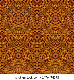Mosaic mandala pattern background - floral elegant seamless oriental bohemian vector art graphic design