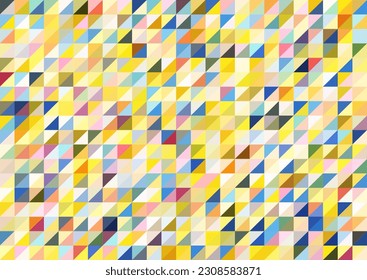 Mosaic of multicolored triangles. layout for background, cover, screensaver, website and creative idea. The idea of interior design, corporate style and decorative creativity