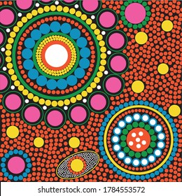 Mosaic oriental beeds pattern. Arabic glass handmade flowers. Colorful african ornament. Vector illustration. 