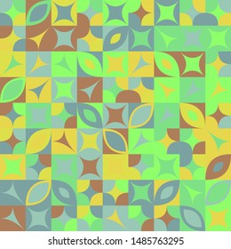 Mosaic pattern background - abstract colorful vector graphic design