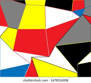 Mosaic pattern for banner design. Abstract geometric shape. Vector template. Graphic abstract background. Presentation cover. Mosaic texture. Color modern geometric background.