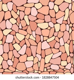 Mosaic pattern. Ceramic trencadis broken tiles. Color mosaic print, texture. Hand drawn vector illustratiion. Mosaic color pieces. Stone tiles stylized background.Wall texture. Fabric, textile.