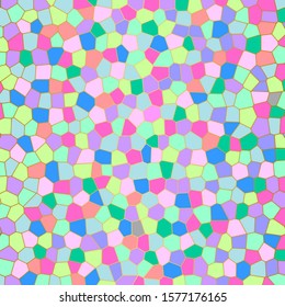 Mosaic pattern of different light gentle tones. Vector graphics.