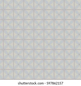 Mosaic pattern with flowers on a beige background