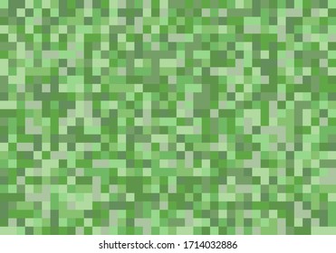 Mosaic pattern from green color shades vector illustration for art backgrounds