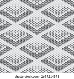 mosaic pattern made from hexagonal honeycomb shape, black and white vector illustration