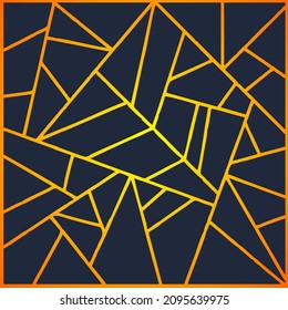 MOSAIC PATTERN ON ORANGE BACKGROUND