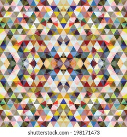 Mosaic pattern of triangles