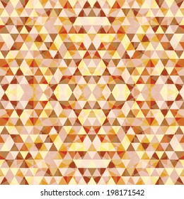 Mosaic pattern of triangles