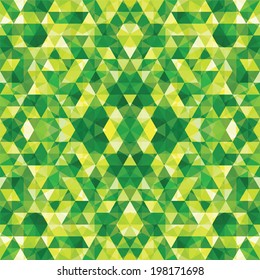 Mosaic pattern of triangles