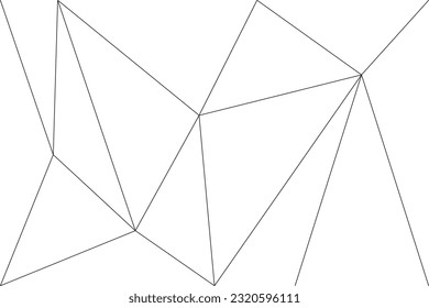 Mosaic of pattern vector. Design polygon black on white background. Design print for illustration, texture, textile, wallpaper, background. Set 5