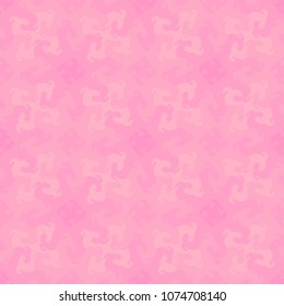 Mosaic from pink flowers. Seamless pattern.