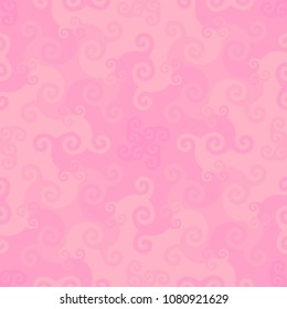 Mosaic from pink flowers. Seamless pattern.