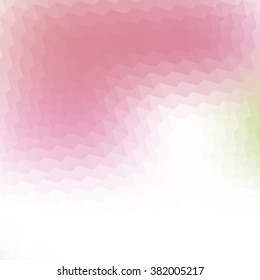Mosaic pink white triangle background. Particle low poly abstract background. Simple particle with unique colors are making natural gradient. Abstract polygonal wallpaper. Vector geometric background.