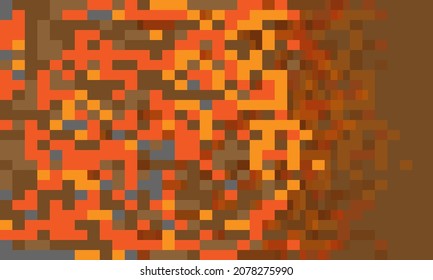 Mosaic pixel abstract background vector design.