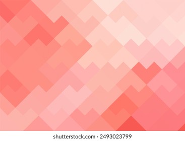 Mosaic pixel red background. Gradient abstract tile background. Artistic puzzle background.