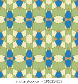 Mosaic polygonal vector seamless background graphic design. Art deco pattern. Lines structure grid.
