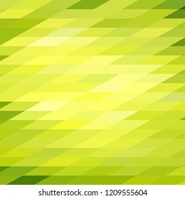 Mosaic of rectangular pieces of different shades of green.