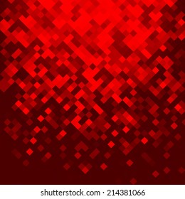Mosaic red background. Vector illustration EPS8