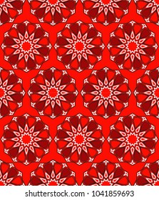 mosaic red ornament