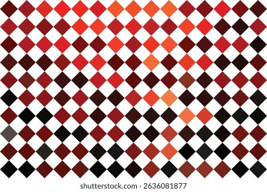 Mosaic Rhombus Abstract in Red and Black colors Background