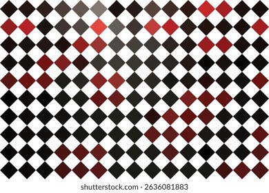 Mosaic Rhombus Abstract in Red and Black colors Background