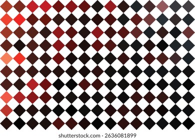 Mosaic Rhombus Abstract in Red and Black colors Background