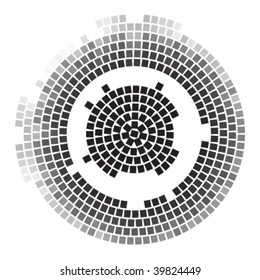 mosaic round vector