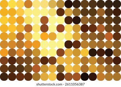 Mosaic Rounded Abstract in blue colors Background