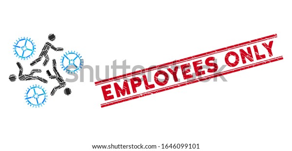 mosaic running persons gears icon red stock vector royalty free 1646099101 shutterstock