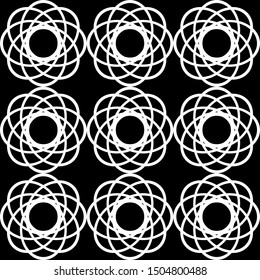 Mosaic seamles pattern floral Vector background,  Geometric seamless Pattern