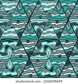 Mosaic seamless background pattern. Abstract decorative geometric wallpaper. Design for fabric, textile print, wrapping paper, cover. Vector illustration