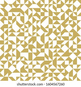Mosaic seamless background, vector chaotic abstract geometric tiling background, interior design element or wallpaper, wrapping paper or web design.