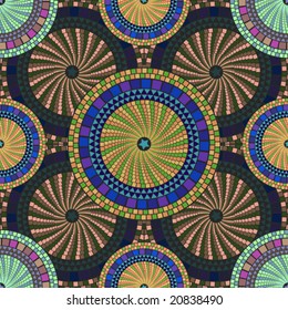 Mosaic seamless pattern