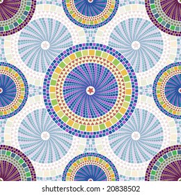 Mosaic seamless pattern