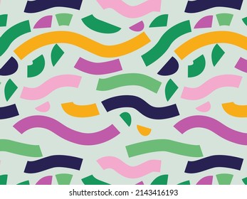 Mosaic seamless pattern. Abstract background with colorful lines 
