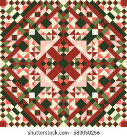 Mosaic seamless pattern.  Abstract geometric background.
