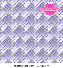 mosaic seamless pattern & background