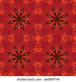 Mosaic seamless pattern based on polygons. Kaleidoscope. Geometrical abstract ornament.