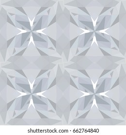 Mosaic seamless pattern based on polygons. Kaleidoscope. Geometrical abstract ornament.