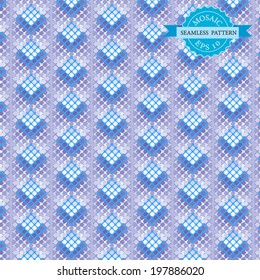 mosaic seamless pattern & black ground