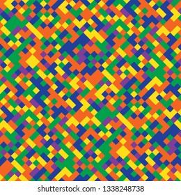 Mosaic seamless pattern. Color abstract background vector