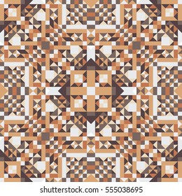 Mosaic seamless pattern. Colorful vector illustration. Abstract geometric background