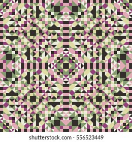 Mosaic seamless pattern. Colorful vector illustration. Abstract geometric background
