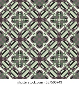 Mosaic seamless pattern. Colorful vector illustration. Abstract geometric background
