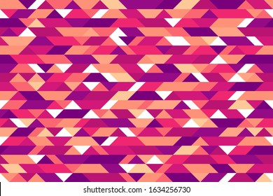 Mosaic seamless pattern, geometric chaotic tiling vector background for wallpapers, wrapping paper or website backgrounds.