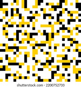 Patrón mosaico sin fisuras, fondo vectorial de baldosas geométricas caóticas para papeles pintados, papel de envoltura o fondos del sitio web.
