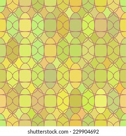 Mosaic seamless pattern. Geometric ornament. Vector illustration
